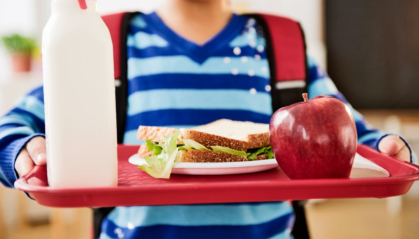 Diet quality goes up when kids eat school lunches Diet quality goes up when kids eat school lunches