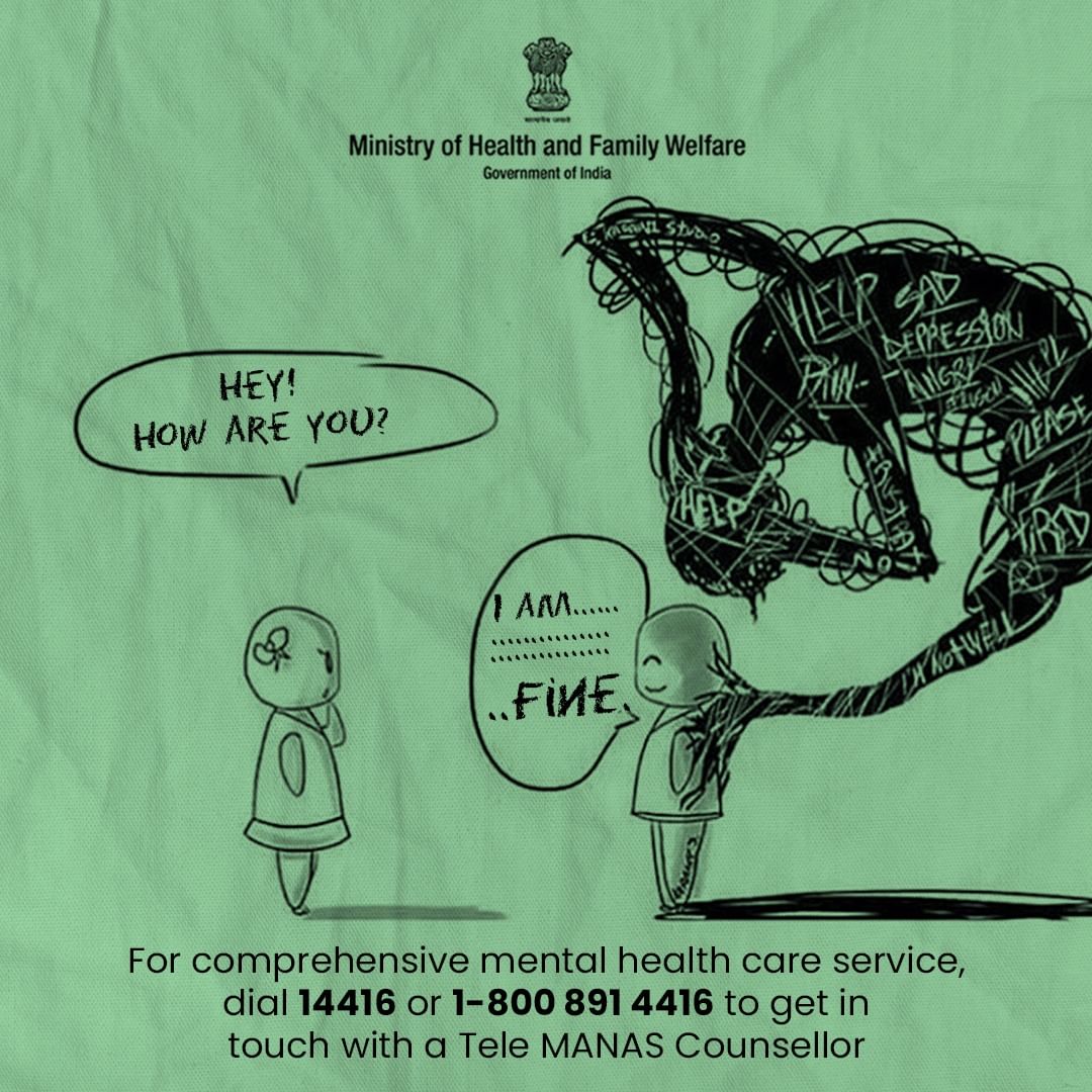 Mental Health Free Counseling: Govt of India’s Toll-Free Helpline Number; Tele-MANAS mentoring institutes and cells government of india toll free number mental health helpline | Health News Mental Health Free Counseling: Check Govt of India