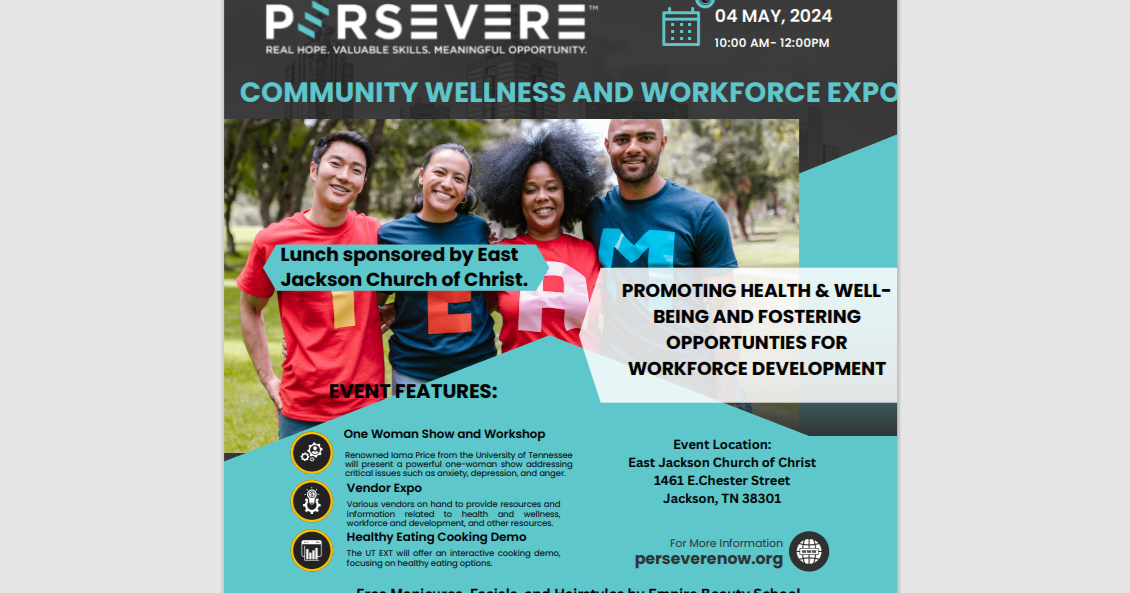 Persevere is bringing a Community Wellness and Workforce Expo to Jackson | Homepage Persevere is bringing a Community Wellness and Workforce Expo to Jackson | Homepage