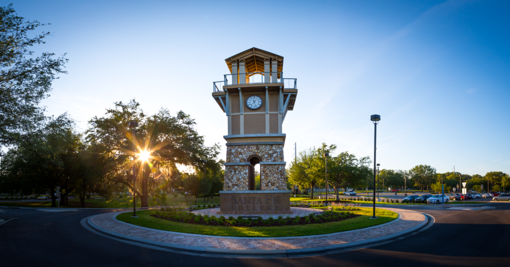 Santa Fe College to Host Mind Body Life Mental Health Symposium Santa Fe College's Clock Tower on the Northwest Campus.