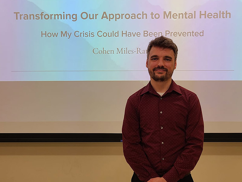 Social Welfare Alum Recounts Mental Health Journey Cohen miles rath