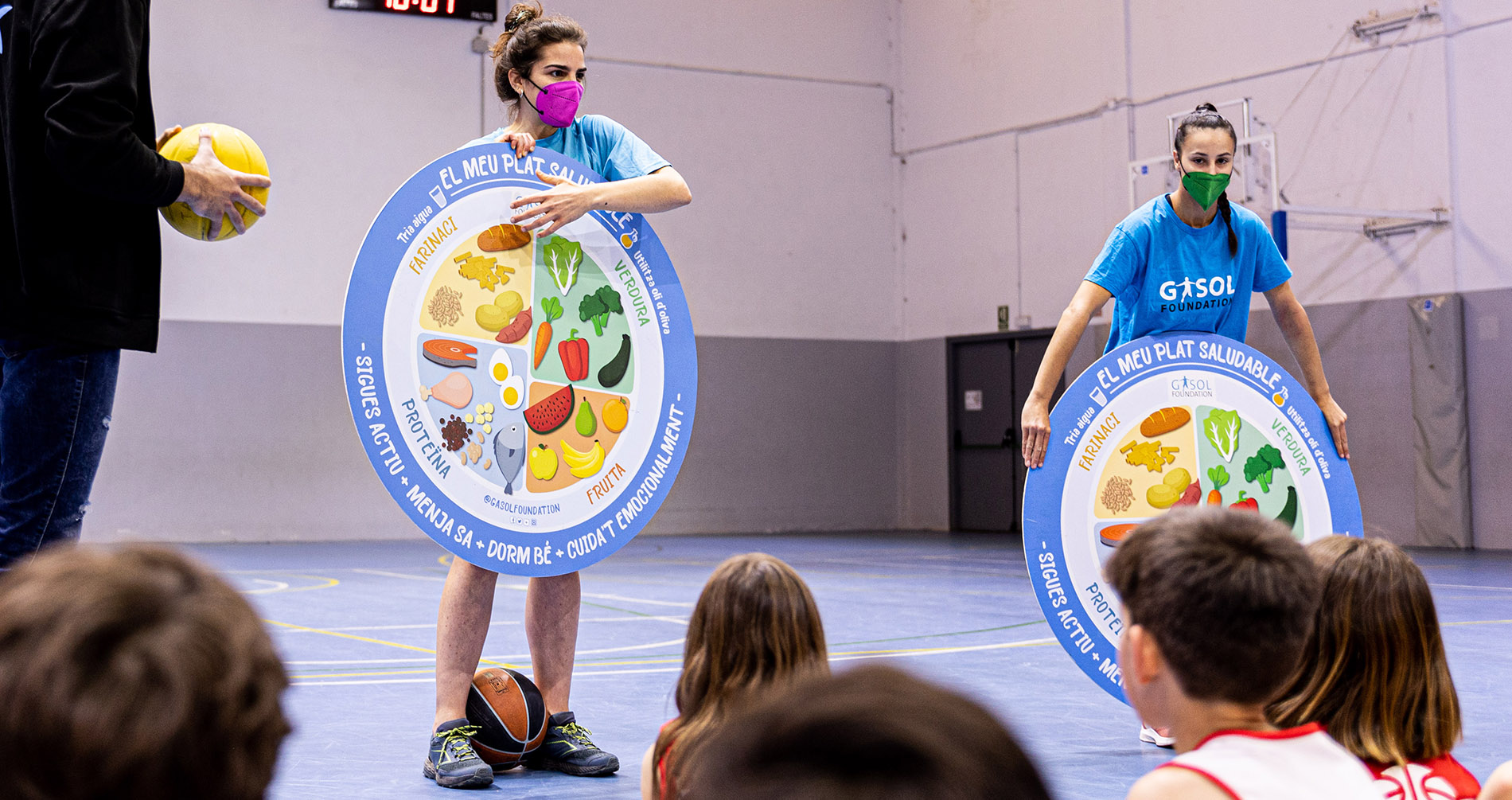 The Gasol Foundation and Básquet Girona bring healthy habits to the floor The Gasol Foundation and Básquet Girona bring healthy habits to the floor