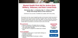 Upcoming Course: Mental Health First Aid for Active-Duty Military, Veterans, and their Loved Ones Upcoming Course: Mental Health First Aid for Active-Duty Military, Veterans, and their Loved Ones