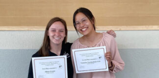 Veterinary Clinical Sciences Graduate Students Receive Awards at Dairy Nutrition Conference (left-right) VCS graduate students Jillian Grantz and Natnicha Taechachokevivat display the awards they won in the 2024 Tri-State Dairy Nutrition Conference Student Presentation Showcase.