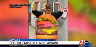 Marshall County schools nutrition worker gets big honor Marshall County schools nutrition worker gets big honor
