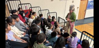 College of Health Solutions medical nutrition student aims to give back to her Navajo community Amy N. Begaye speaking to children about STEM at the Miss Navajo Nation STEM-sation event. Courtest of Amy N. Begaye