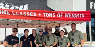 Crunch Fitness Gyms Open Doors to Non-Members Impacted by Hurricane Milton Crunch Fitness staff members and local community members gather in front of a Florida gym