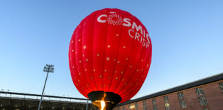 Hot air balloons return to WSU Pullman for nutrition-themed Cosmic Crisp® Day | WSU Insider Crew members inflate the Cosmic Crisp® hot air balloon during its inaugural 2023 visit to WSU’s Pullman campus.