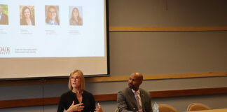 Lieutenant governor leads roundtable at Purdue on student mental health challenges Lt. Gov. Suzanne Crouch and Dr. Jerome Adams