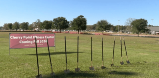New fitness center breaks ground at Marine Corps Air Station Cherry Point ABC logo