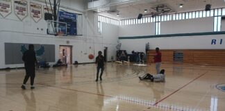 Students play basketball for Wellness Wednesday event Students played sports for a Wellness Wednesday.