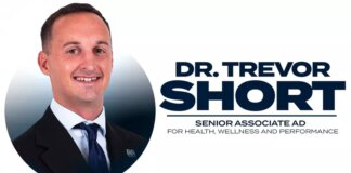 Dr. Trevor Short Hired as Senior Associate AD for Health, Wellness and Performance Dr. Trevor Short Hired as Senior Associate AD for Health, Wellness and Performance