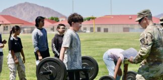 Lucerne Valley students take Army fitness test Lucerne Valley students take Army fitness test