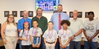 School Board congratulates Beauregard Elementary Physical Fitness Team School Board congratulates Beauregard Elementary Physical Fitness Team