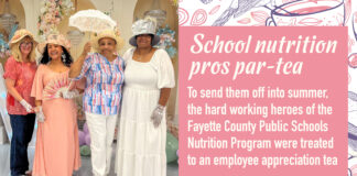 School nutrition pros treated to tea party School nutrition pros treated to tea party