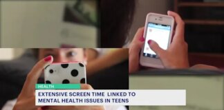Screen time for children can show a negative impact on children’s mental health Screen time for children can show a negative impact on children's mental health