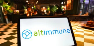 Altimmune Receives FDA’s Breakthrough Therapy Designation For Its Liver Disease Drug In this photo illustration, the Altimmune logo is seen displayed on the screen of the tablet. (Photo Illustration by Sheldon Cooper/SOPA Images/LightRocket via Getty Images)