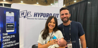 Catholic Fitness App Promotes Service at the Center of Wellness| National Catholic Register Viva and Chase Crouse, founder and CEO of Hypuro Fit, at the company’s booth at the SEEK 2026 conference in Fort Worth, Texas.