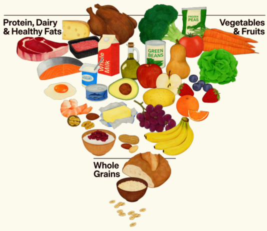 Progress on added sugar, protein hype, saturated fat contradictions • The Nutrition Source Dietary Guidelines for Americans 2025-2030 New Food Pyramid