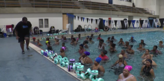 Water aerobics gets a high-energy makeover in Baltimore Water aerobics gets a high-energy makeover in Baltimore