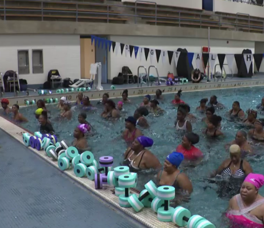Water aerobics gets a high-energy makeover in Baltimore Water aerobics gets a high-energy makeover in Baltimore