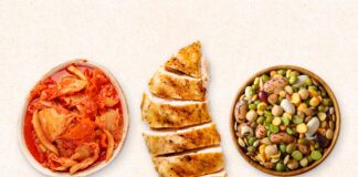 What we’ll be eating in 2026 Illustration of three different types of food cabbage, chicken and beans