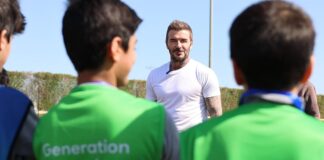 ‘Bend It Like Beckham’ for real as football legend joins students on the pitch in Doha 'Bend It Like Beckham' for real as football legend joins students on the pitch in Doha