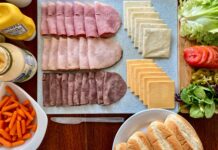 Hormel Execs: High-Protein, On-the-go Snacking Trends Set to Endure a variety of food is laid out on a table