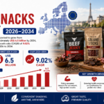 Europe Meat Snacks Market Expected to Reach US$6.5 Billion by 2034 as High-Protein Snacking Trends Accelerate Europe Meat Snacks Market Expected to Reach US$6.5 Billion by 2034 as High-Protein Snacking Trends Accelerate